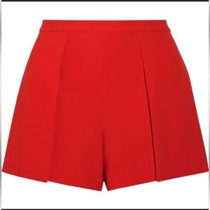 Alice + Olivia Red High Waist Shorts